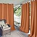 Elrene Home Fashions Connor Indoor/Outdoor Solid Grommet Panel Window Curtain, 52