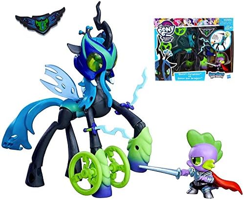 Queen Chrysalis vs. Spike the Dragon My Little Pony Playset 3"