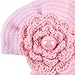 FEITONG Newborn Baby Girl Cute Pretty Bow Flower Pearl Hospital Hat