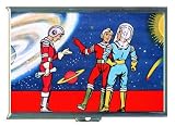 1950s SPACEMEN SCI-FI SCENE ID CIGARETTE CASE WALLET