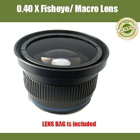 0.40x HD SUPER WIDE ANGLE PANORAMIC MACRO FISHEYE LENS FOR OLYMPUS E-620 E-520 THE FISHEYE LENSE... by 