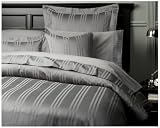 Pinzon Graphite Stripe Cotton Sateen King Duvet