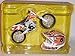 SUZUKI MAKITA CARMICHAEL 2007 MIT HELM CROSS ENDURO 1/18 NEW RAY MODELLMOTORRAD MOTORRAD MODELL