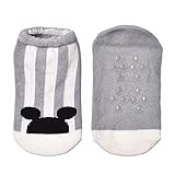 女の赤ちゃんの綿の靴下マウスヘッドフロアソックスグレー0-2歳