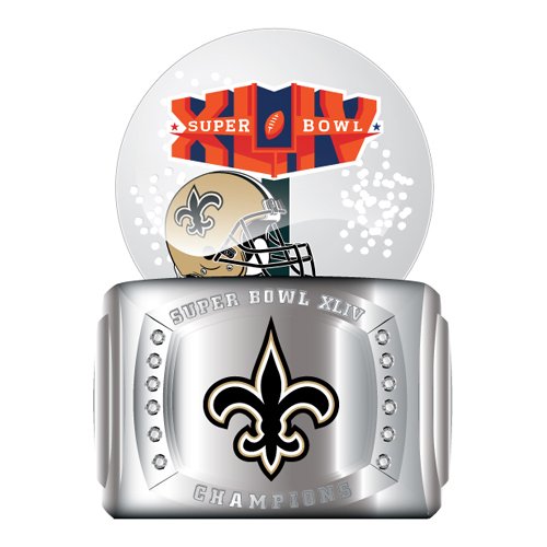 New Orleans Saints Super Bowl XLIV Champions Snow Globe