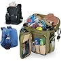 TURISMO Backpack, Olive Green / Tan