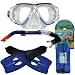 AQUATICS / AQUA LUNG "Karibik Plus" Schnorchelset - Flossen Tauchmaske Schnorchel DVD