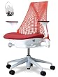 【Amazon.co.jp限定】 HermanMillerトートバック付き セイルチェア 高さ調節アーム フォグベース ホワイトフレーム サスペンションバック レッド アームフィニッシュ マルベリー 座・ルージュ AS1YA23HA N2 65 BB RO 82 9112