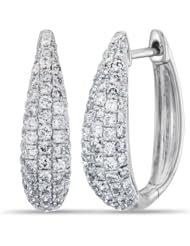 14K White Gold Diamond Fashion Earrings, 3/4 ctw.