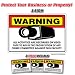 SECURITY CAMERA ~1 Sign & 3 Free Decals~ alarm signs