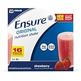Ensure Bottles, Strawberry, 8 Ounce (Pack of 16)