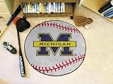 Univ of Michigan Baseball 29 Round Floor Mat (Rug) - Michigan Wolverines NCAA College Athletics