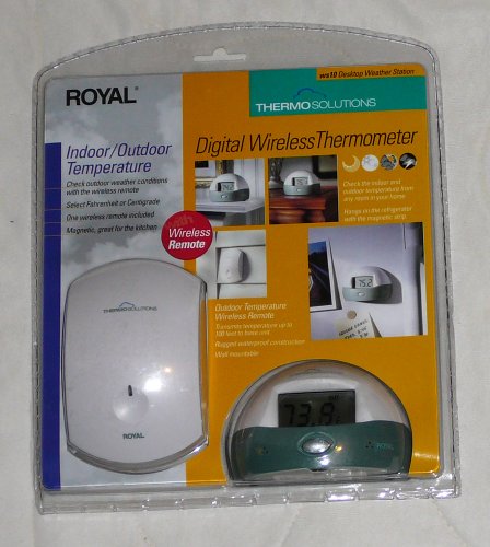 Royal ThermoSolutions Digital Wireless Thermometer – Desktop Weather Station WS10