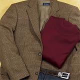 Tan Glen Plaid Italian Silk/Wool Sportcoat