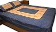 Bedsheets Pillow Cases Cotton Fabric Embroidery Patchwork India (bshtp118)