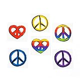 Peace Sign Tattoos (6 dz)