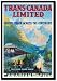 Framed Art Poster 20x30, Trans-Canada Limited - Fastest Train Across the Continent