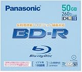 Panasonic 録画用 2倍速 追記型 ブルーレイディスク 片面2層 50GB LM-BR50A