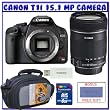 Canon EOS Rebel T1i Digital SLR (Body OutFit) w/ EF-S 18-135mm f/3.5-5.6 IS Lens + 8GB Memory Card + Advanced Shooters Package Package # 1
