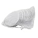 ilovebaby Breastfeeding Pads, Nursing Pads Made of Bamboo Fiber, Ultra Soft Reusable, Hypoallergenic and Washable, Pack of 12, White