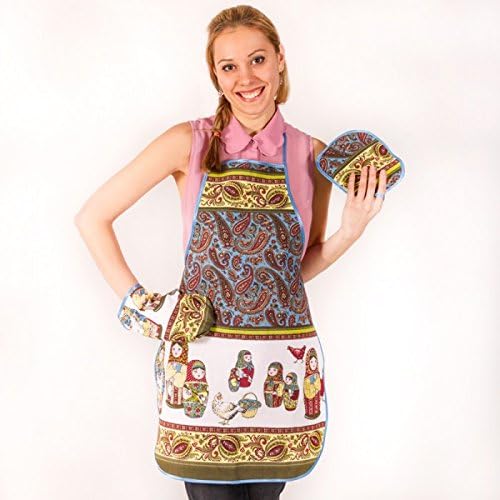 Matryoshka (Nesting Doll) 3-piece Kitchen Textile Set