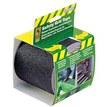 Incom RE3952 Black Gator Grip Anti Slip Safety Grit Tape, 4-Inch by 15-Foot