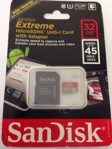 SanDisk SDSDQXL-032G-A46A 32GB Extreme MicroSDHC (SDSDQXL-032G-A46A)