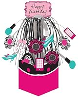 Creative Converting Pink Zebra Boutique Dimensional Mini Cascade Centerpiece