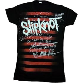 TS393 Slipknot We Won't Die Stripes Juniors T-Shirt
