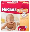 Huggies Little Snugglers Diapers, Size 2, 144 Count