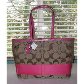 COACH SIGNATURE STRAP DIAPER LAPTOP BAG TOTE 13803