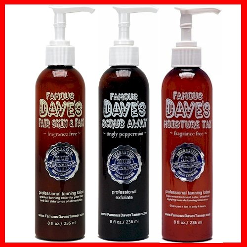 women do not stop beauty:Famous Dave's Self Tanner SUPER combo!