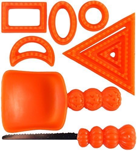 7 Piece Pumpkin Carving Tool Set Halloween Party Stencils Cutter Scooper