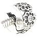 Beads Hunter Jewelry 925 Sterling Silver Flower Clip with Clear CZ Bead Charm Spacer, 7mm
