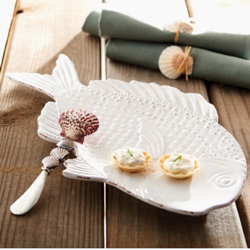 Mud Pie Fish Platter with Spreader