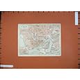 1907 COLOUR MAP STREET PLAN LE HAVRE FRANCE AVANT PORT