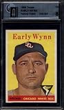 1958 Topps #100 Early Wynn Yellow Letters GAI 8 NM-Mint