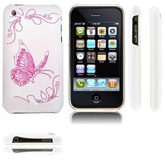 Back Cover Passgenau Handyschale Case H�lle f�r das Apple iPhone 3G/3GS inkl. Folie Butterfly Pink