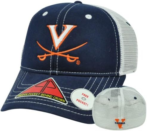 NCAA Virginia Cavaliers Cavs Hat Cap Pro Pocket Mesh Flex Fit Cool Comfort M/L