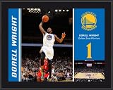 Dorell Wright Sublimated 10x13 Plaque | Details: Golden State Warriors