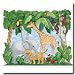BABY ANIMALS JUNGLE WALL MURAL