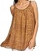 Sakkas Rachel Verigated Embroidered neck Picot trim Tank top