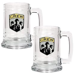 Columbus Crew Mls 2Pc 15Oz Glass Tankard Set - Primary Team Logo