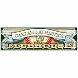 MLB Oakland Athletics 9-by-30 Wood Sign