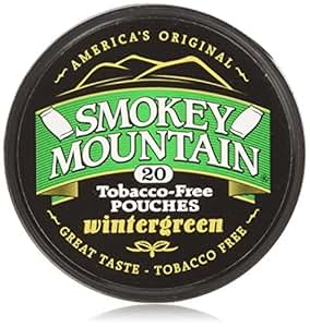 pouches tobacco smokey mountain wintergreen nicotine canister 8oz pack mint cans snuff pouch