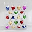 Club Pack of 108 Miniature Glass Ball, Bell, and Drop Christmas Ornaments