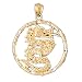 14kt Yellow Gold Chinese Zodiacs - Dragon Pendant