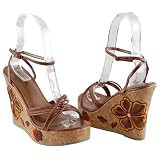 SYRUP Women Platform Dark Tan Sandals