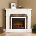 Southern Enterprises Cartwright Ivory Convertible Slate Electric Fireplace