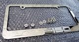 Cyber Monday Ford F150 F 150 Chrome Metal License Plate Frame with Logo Screw Caps